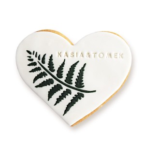 Ciastko lukrowane Serce Paprotka