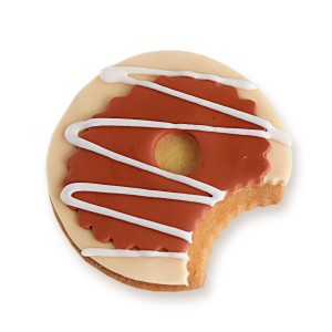 Ciastko lukrowane Donut Beżowy