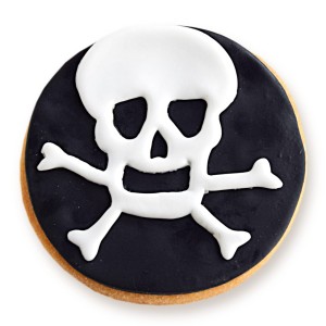 Ciastko lukrowane Koło Czaszka 