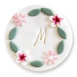 Ciastko lukrowane KOŁO Wianek Kwiaty malowane