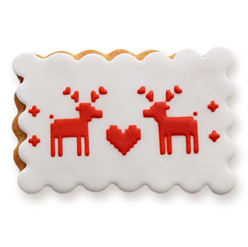 KUKI-W1382 Ciastko lukrowane Herbatnik Xmas Zakochane renifer sq1200 LQW.JPG