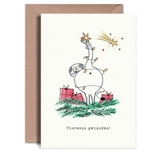 Kartka Okolicznościowa - Pierwsza gwiazdka