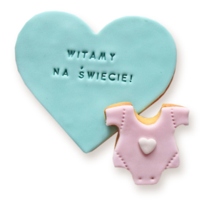 MIX  lukrowany Serce i mini bodziak różowy