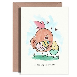 Kartka Okolicznościowa - RODZINA KURCZAKÓW & NOWORODEK