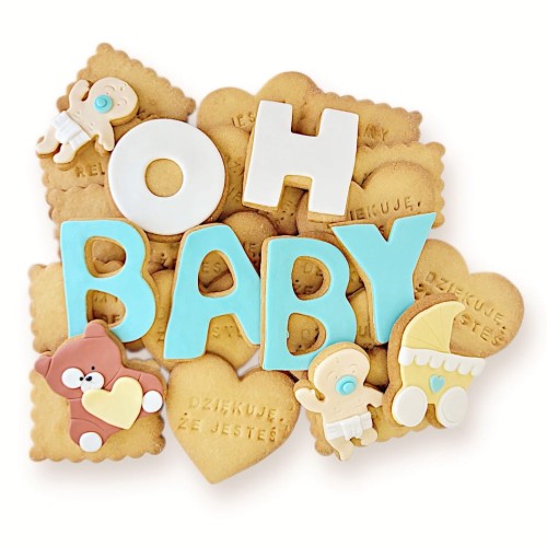 Ciasteczka na Baby Shower.