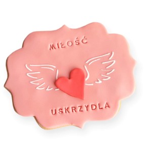 Ciastko lukrowane Tabliczka Miłość Uskrzydla