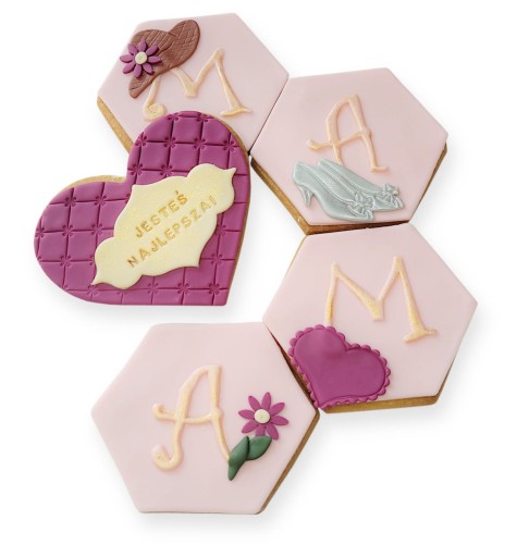 KUKI-R1533 Zestaw 5 ciastek lukrowanych Heksagony Mama 2 sq1200 LQW.jpg