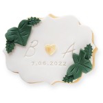 Ciastko lukrowane Tabliczka z listkami 