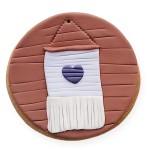 Ciastko lukrowane Koło Kilim Daisy Granat