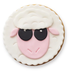 Ciastko lukrowane Baranek z dużymi oczkami