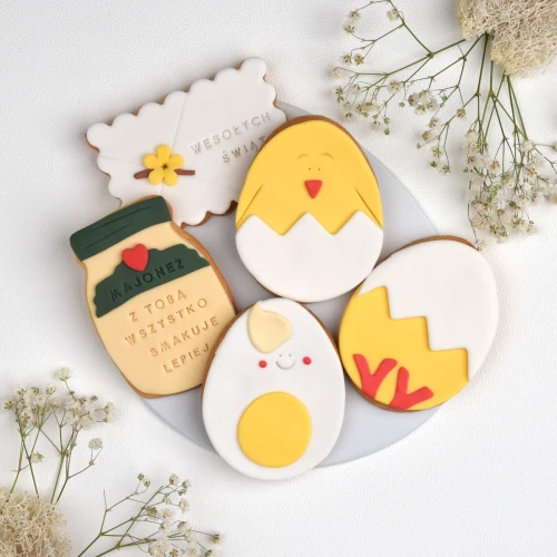 Ciasteczka lukrowane na Wielkanoc