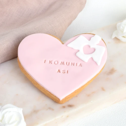 KUKI-W0319v02 Ciastko lukrowane z aniołkiem Serce Różowe.webp