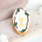 Ciastko lukrowane Owal hostia