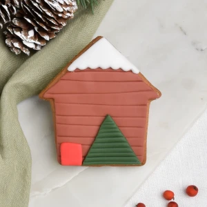 Ciastko lukrowane Drewniany domek