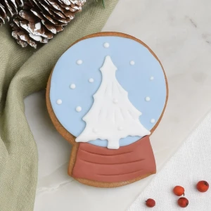 Ciastko lukrowane Kula Śnieżna Biała Choinka