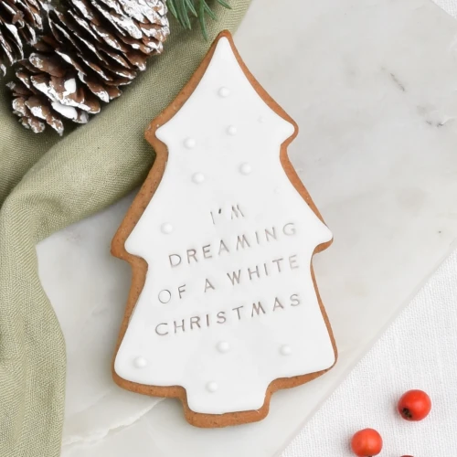 KUKI-W2058 Ciastko lukrowane Choinka Dreaming of a white....webp