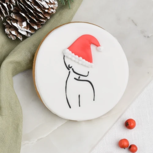 KUKI-W1591 Ciastko lukrowane Koło Zarys kobiety w czapce.webp