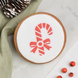 Ciastko lukrowane Koło Świąteczne Symbole Laska