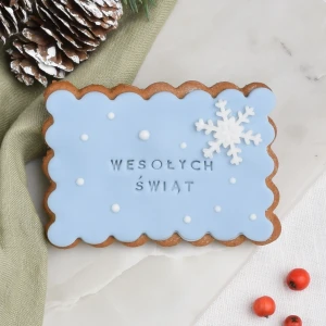 Ciastko lukrowane Herbatnik Śnieżynka