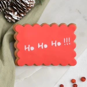 Ciastko lukrowane Herbatnik Czerwony Ho ho ho Symbole
