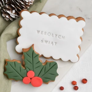 Zestaw 2 ciastek Herbatnik i ostrokrzew