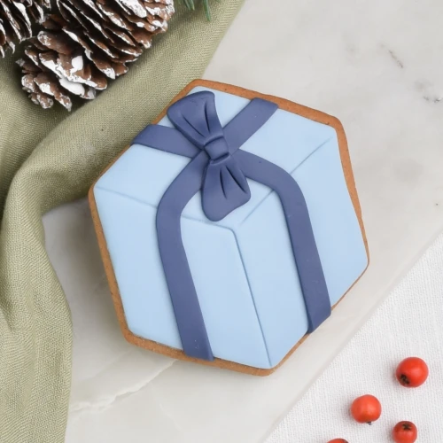 KUKI-W2063 Ciastko lukrowane Prezent błękitno-granatowy.webp