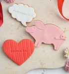 Zestaw 3 ciastek lukrowanych Świnka