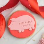 Ciastko lukrowane Kółko Lets get dirty