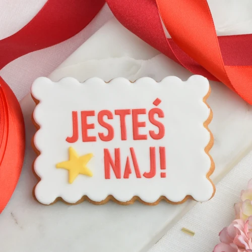 KUKI-W2157 Ciastko lukrowane Herabtnik Jesteś NAJ Gwiazdka.webp