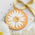 Ciastko lukrowane Koło Stokrotka Biała