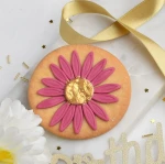 Ciastko lukrowane Koło Stokrotka Burgund