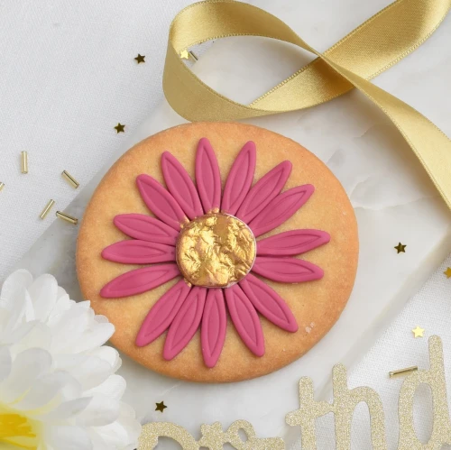 KUKI-W2146A Ciastko lukrowane Koło Stokrotka Burgund 1200 LQW.webp