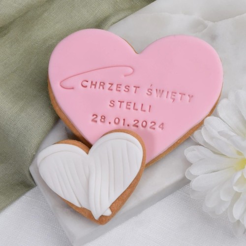 Ciasteczka lukrowane na chrzest.