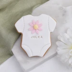 Ciastko lukrowane ŚPIOSZKI z kwiatkiem