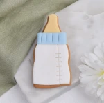 Ciastko lukrowane BUTELKA dziecięca niebieska