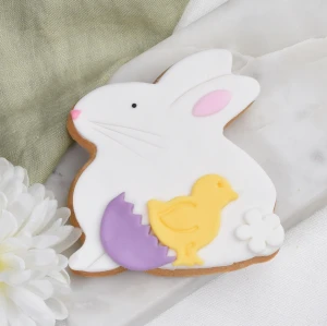 Ciastko lukrowane Zajączek XL z kurczaczkiem