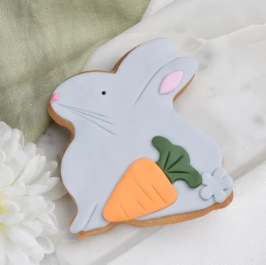 Ciastko lukrowane Zajączek XL z marchewką