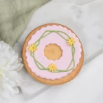 Ciastko lukrowane Wianek Wielkanocny Róż