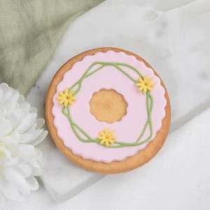 Ciastko lukrowane Wianek Wielkanocny Róż