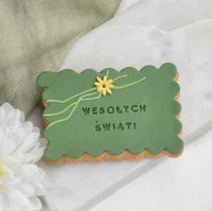 Ciastko lukrowane Herbatnik Zielone Gałązki