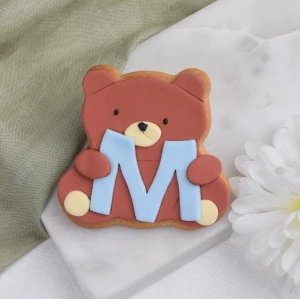 Ciastko lukrowane Miś z literką