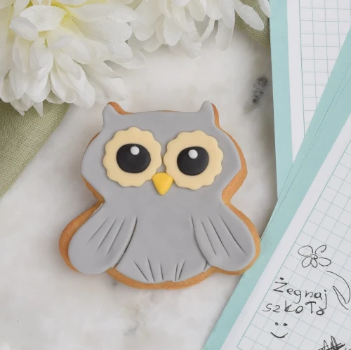 Ciasteczko lukrowane sówka.