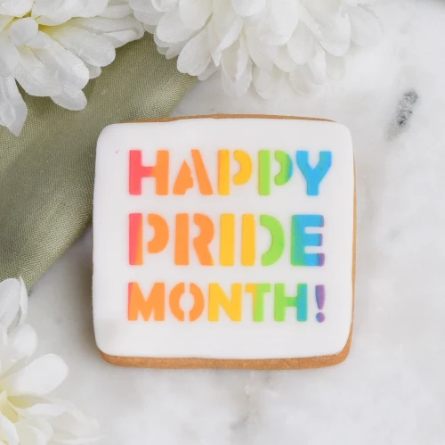 Tęczowe ciasteczka na miesiąc dumy: pride month