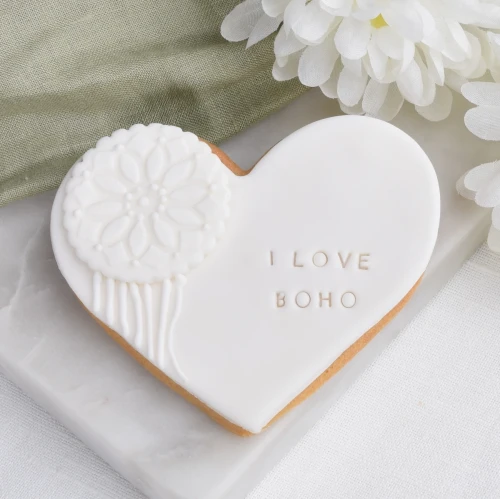 Boho Ciasteczko z motywem łapacza snów.