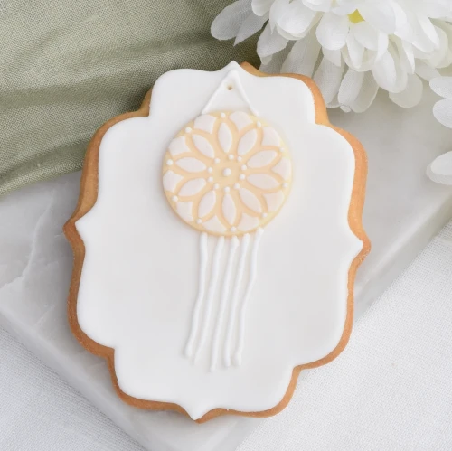 Ciasteczko z motywem łapacza snów.