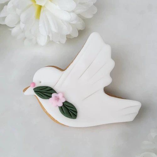 Ciasteczko w kształcie gołąbka.