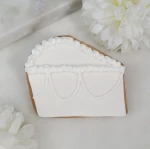 Ciastko lukrowane Kawałek tortu weselnego