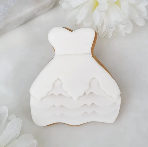 Ciasteczko suknia ślubna.