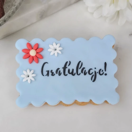 Ciasteczko z gratulacjami.