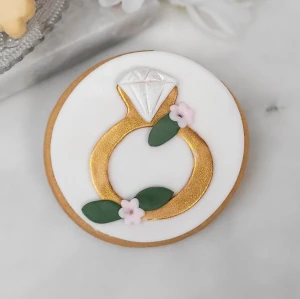 Ciastko lukrowane Koło Pierścionek 